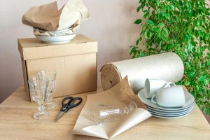 moving boxes for dishes and using packing paper is the best way to move and store dishes and glassware